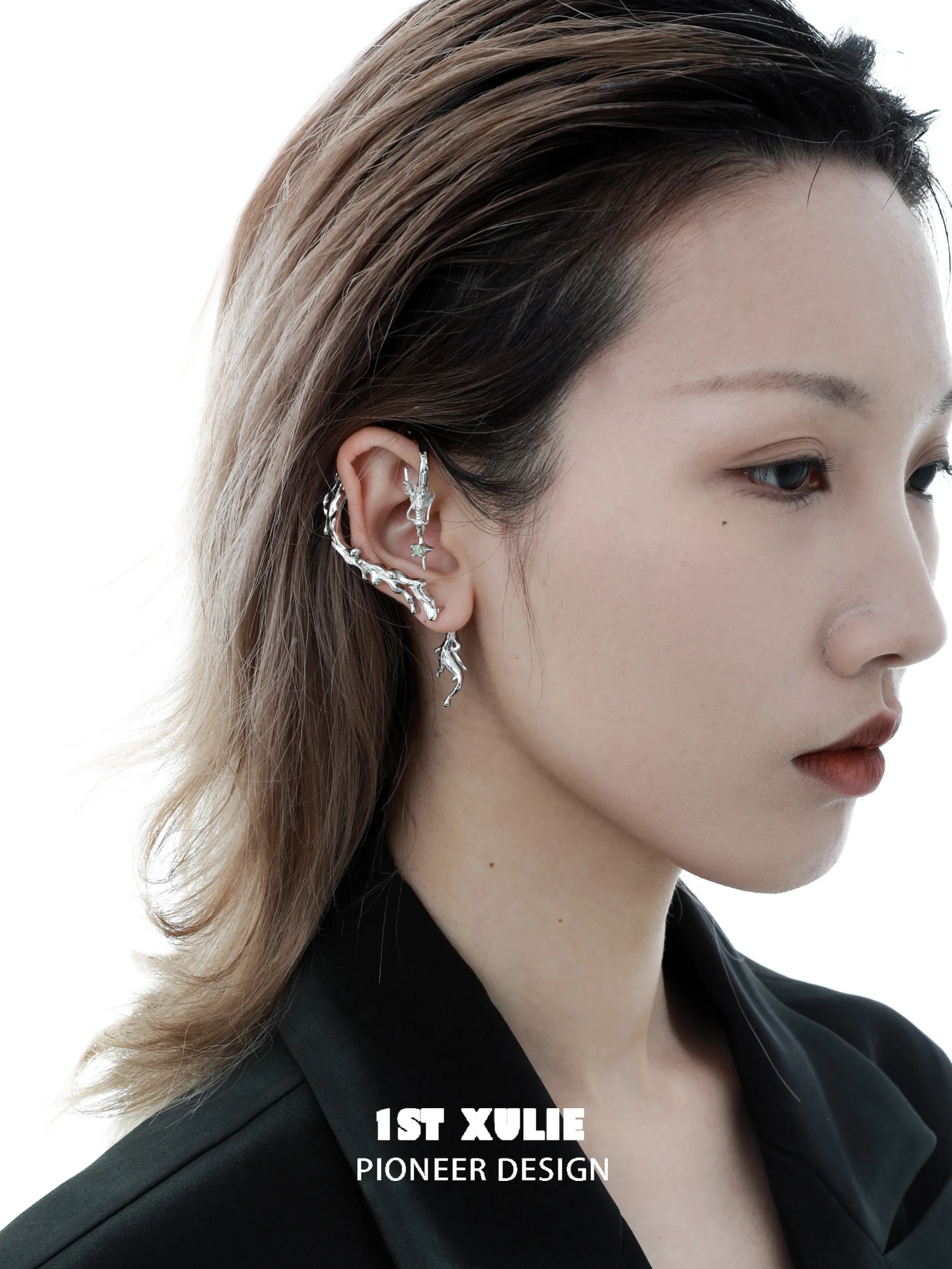 New Chinese Style Earrings Ear Hanging Original Niche Design High-Grade Sweet Cool Hot Girl Earrings Earrings