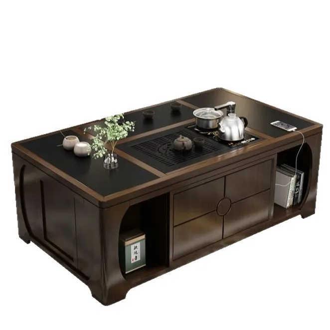 

Fully automatic, solid wood, smart, lifting, household, coffee table, simple