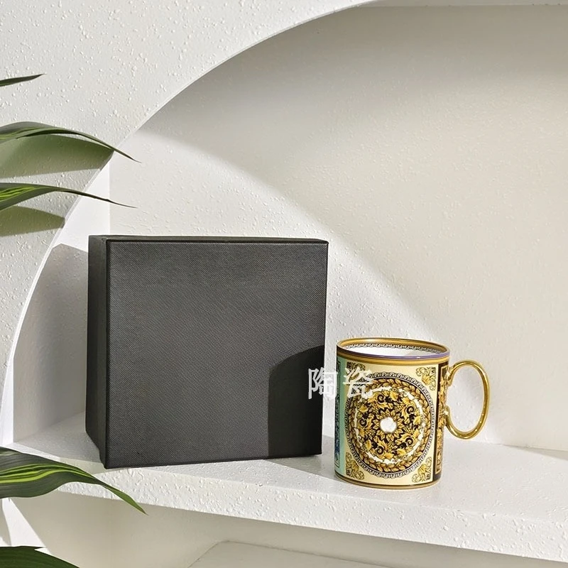 

Luxury Water Cup and Bone China Coffee Cup Ceramic Milk Cup for Home Perfect Office Gift for Elegant Spaces