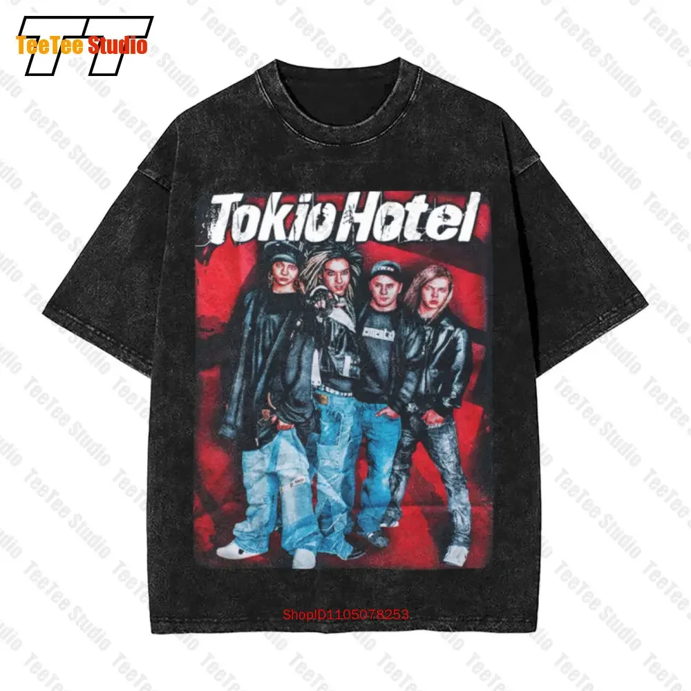 00S Tokio Hotel Vintage Oversized T-Shirt 179C Short Sleeve Tee Golf Wear