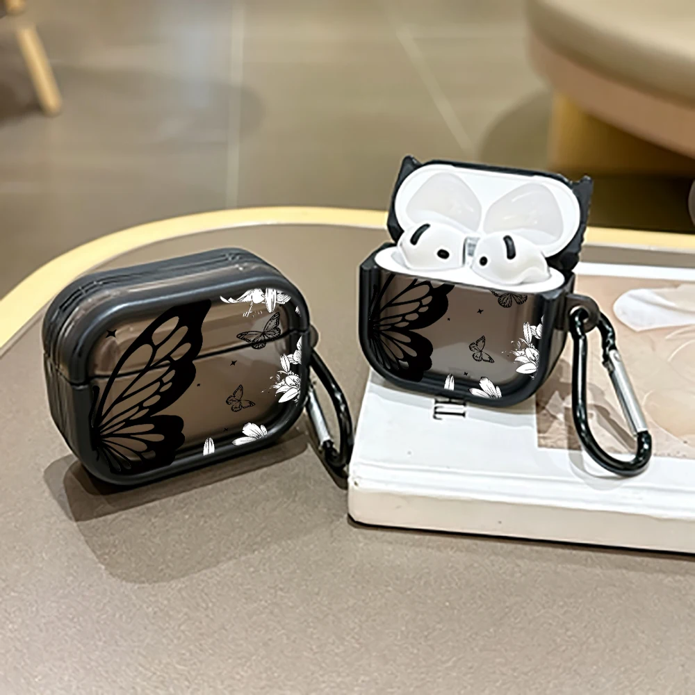 Artistic Butterfly-Themed Protective Case for AirPods Pro 3/Pro 2/Pro Earbuds Case For AirPods 4/3/2/1 TPU Soft Shockproof Cover view 6