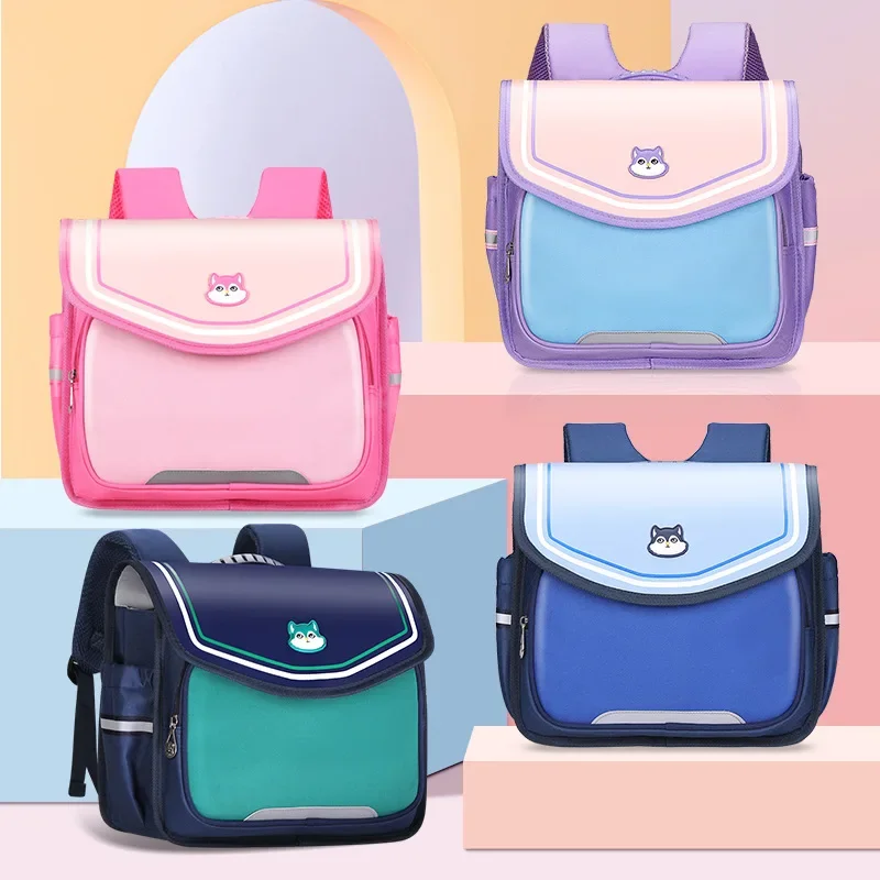 Tas punggung sekolah anak-anak tahan air, tas punggung kapasitas besar untuk anak SD, tas sekolah Kawaii anak perempuan dan laki-laki, tas punggung Mochila