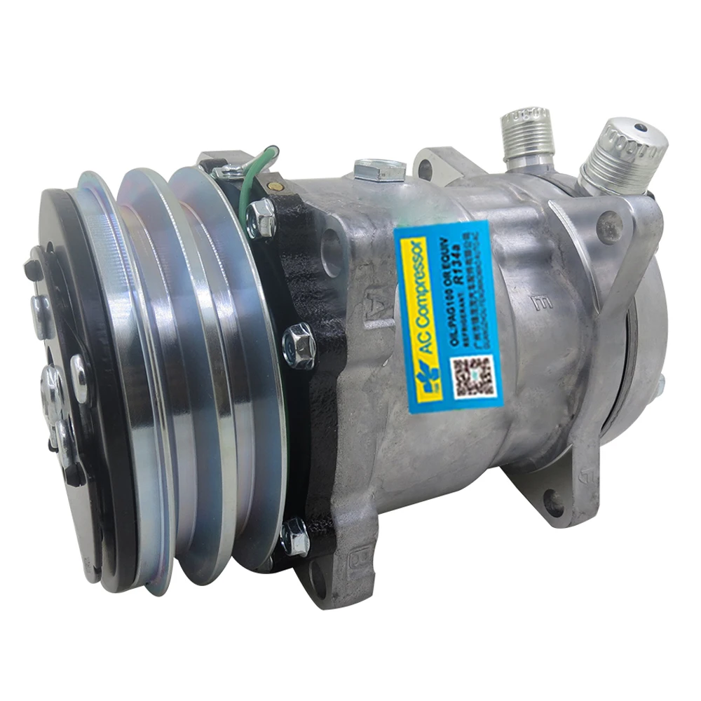 SD508 5S14 Auto Air Compressor For Engineering Vehicle Refrigerated Truck