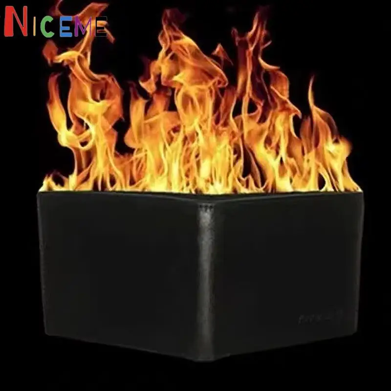 1PCS Magic Trick Flame Fire Wallet Big Flame Magician Trick Wallet Stage Street Show Raging Wallet Fire Magic