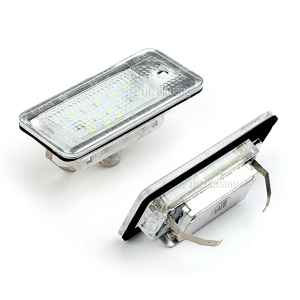 لأودي A3 / S3 B6 A6 / C6 S6 B7 RS4 كابريوليه RS6 زائد / أفانت الأبيض خطأ مجاني LED رقم الترخيص لوحة ضوء مصابيح #2