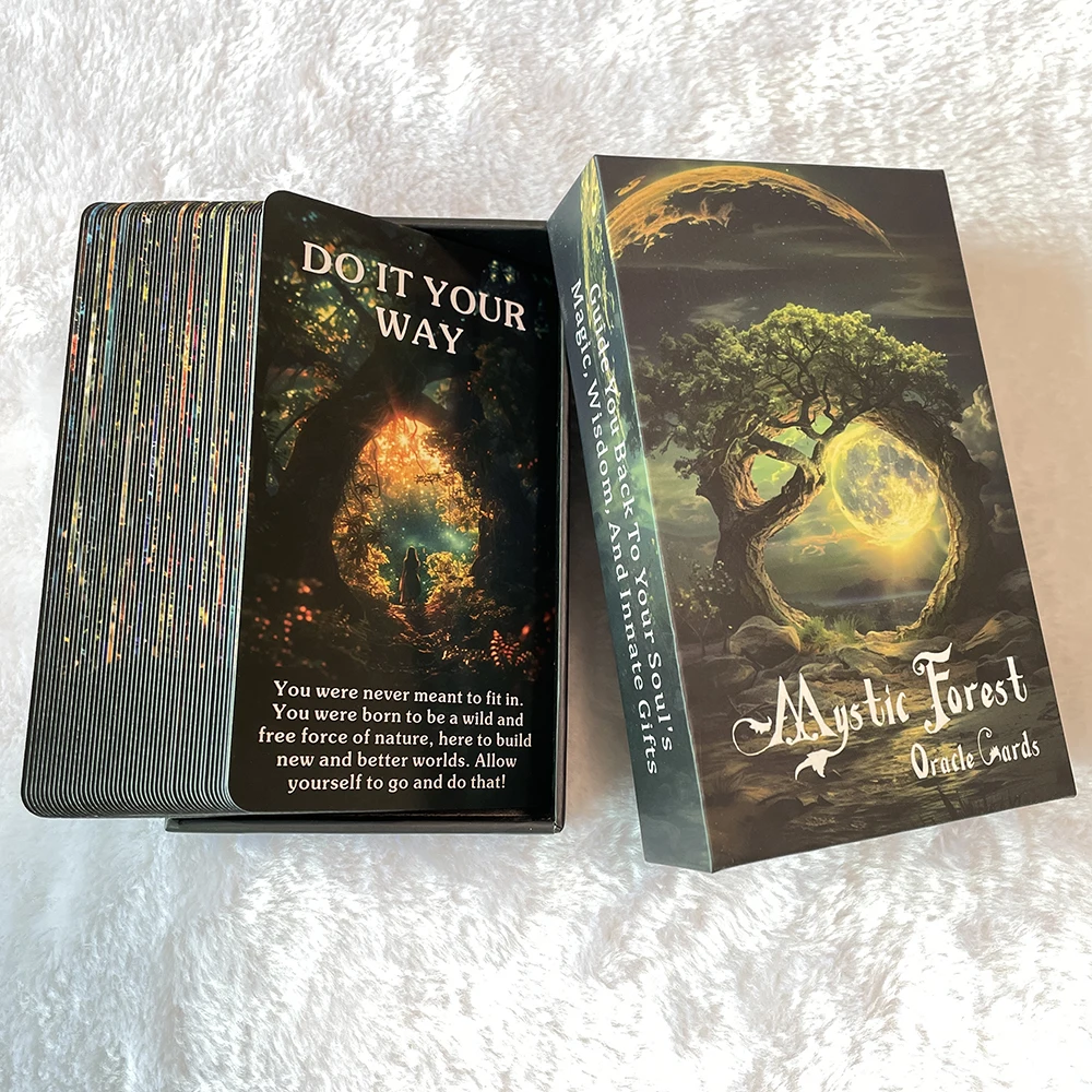 Tarot Cards, Mystic Enchanted Forest Oracle Cards, Mystical Guidance and Inspiration from Nature\'s Magical Realm, for Beginners