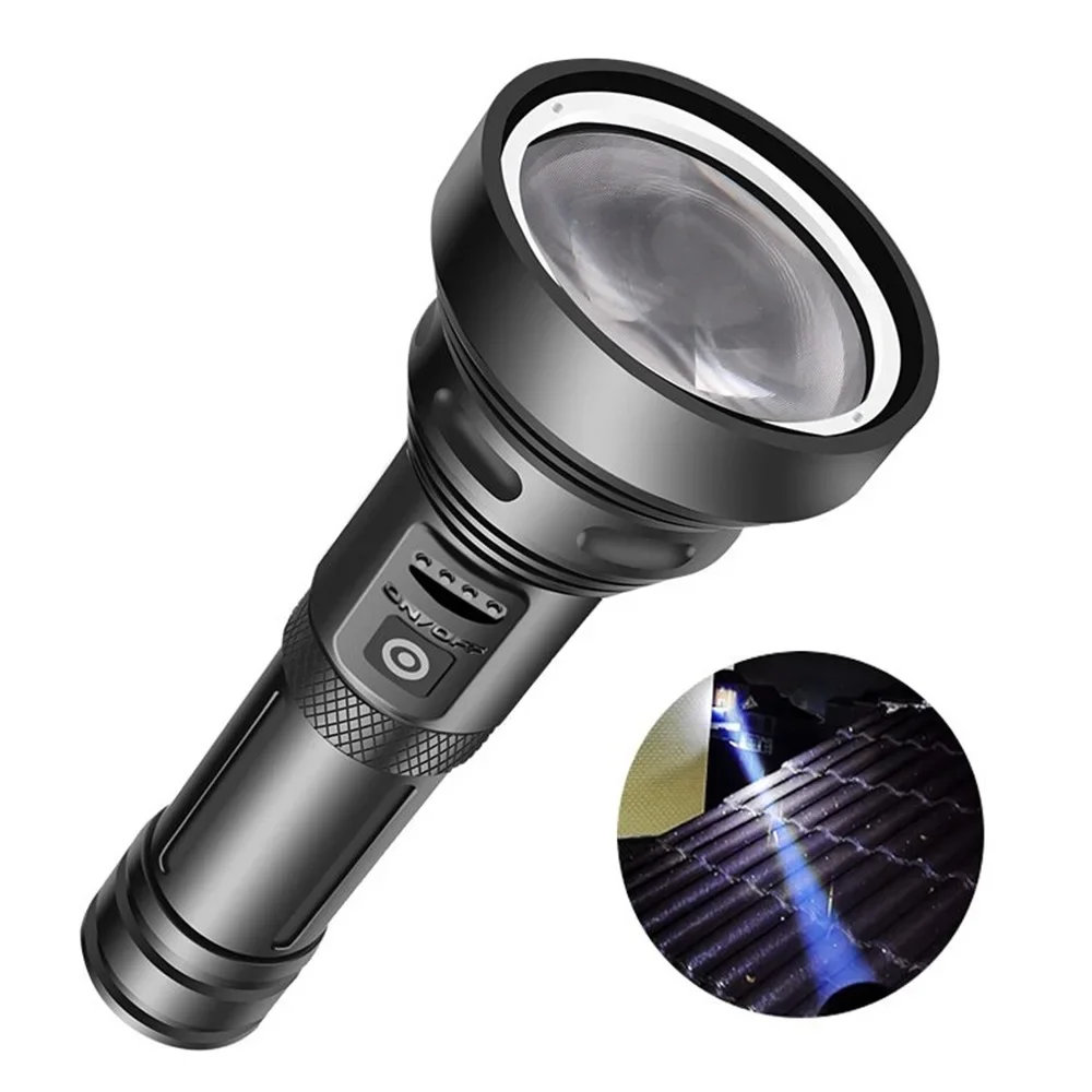 Powerful NM1 LED Flashlight Beam Distance 2000M Torch Lighter by 26650 Battery for Camping Hunting Exploratory Cave Hiking