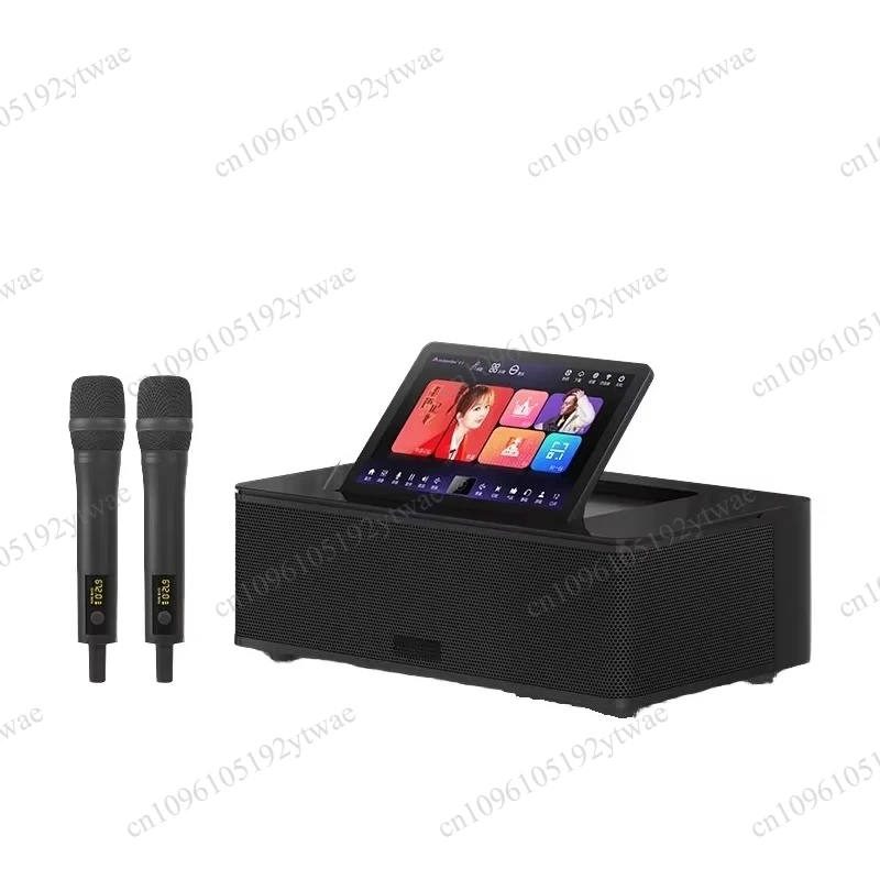 Home All-in-One KTV System, Touch Screen Karaoke Singing Player Full Speaker Set