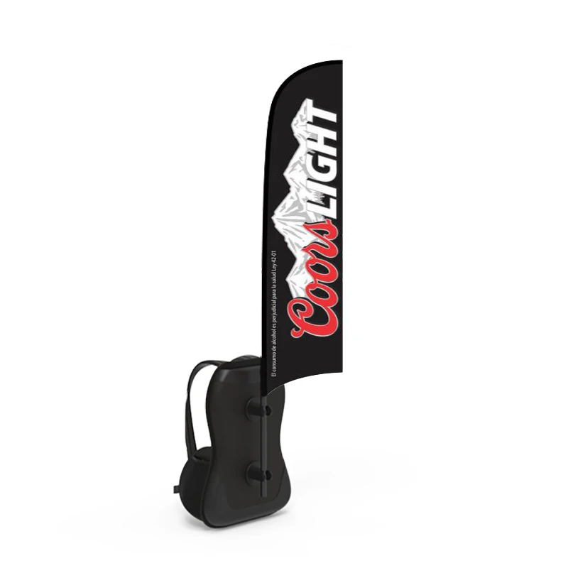 Advertising Custom Teardrop Backpack Flag, Promotion Walking Feather Banner, Lightweight Fiberglass Pole with Bag