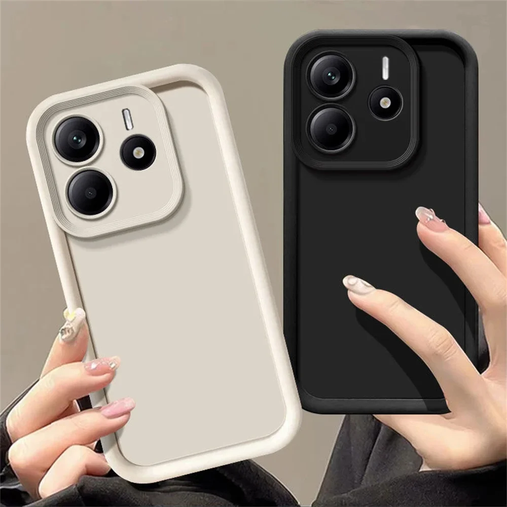 Redmi Note 14 5G Handyhülle Note 14 4G Matte Rückseite Luxus Silikon Handyhülle für Xiaomi Redmi Note 14 4G Hülle