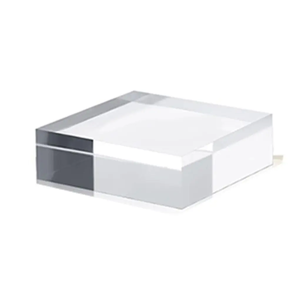 

Solid Jewelry Display Riser Stands K9 Crystal Stereoscopic Acrylic Cube Display Stand Block Reusable Thickness