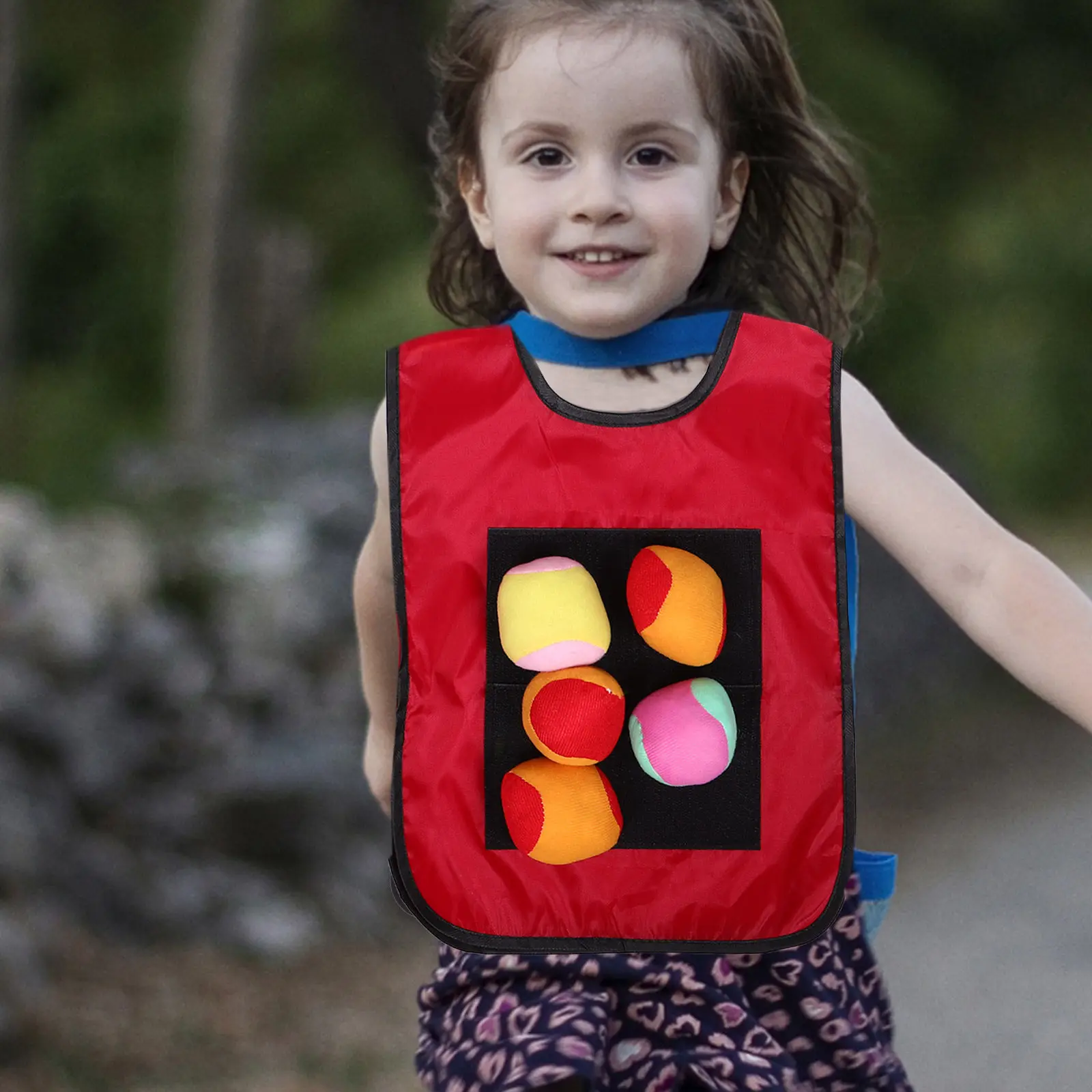 

1Set Kids Sticky Ball Vest Parent Child Game Set Outdoor Interactive Throwing Play Equipment for Children Group Sports