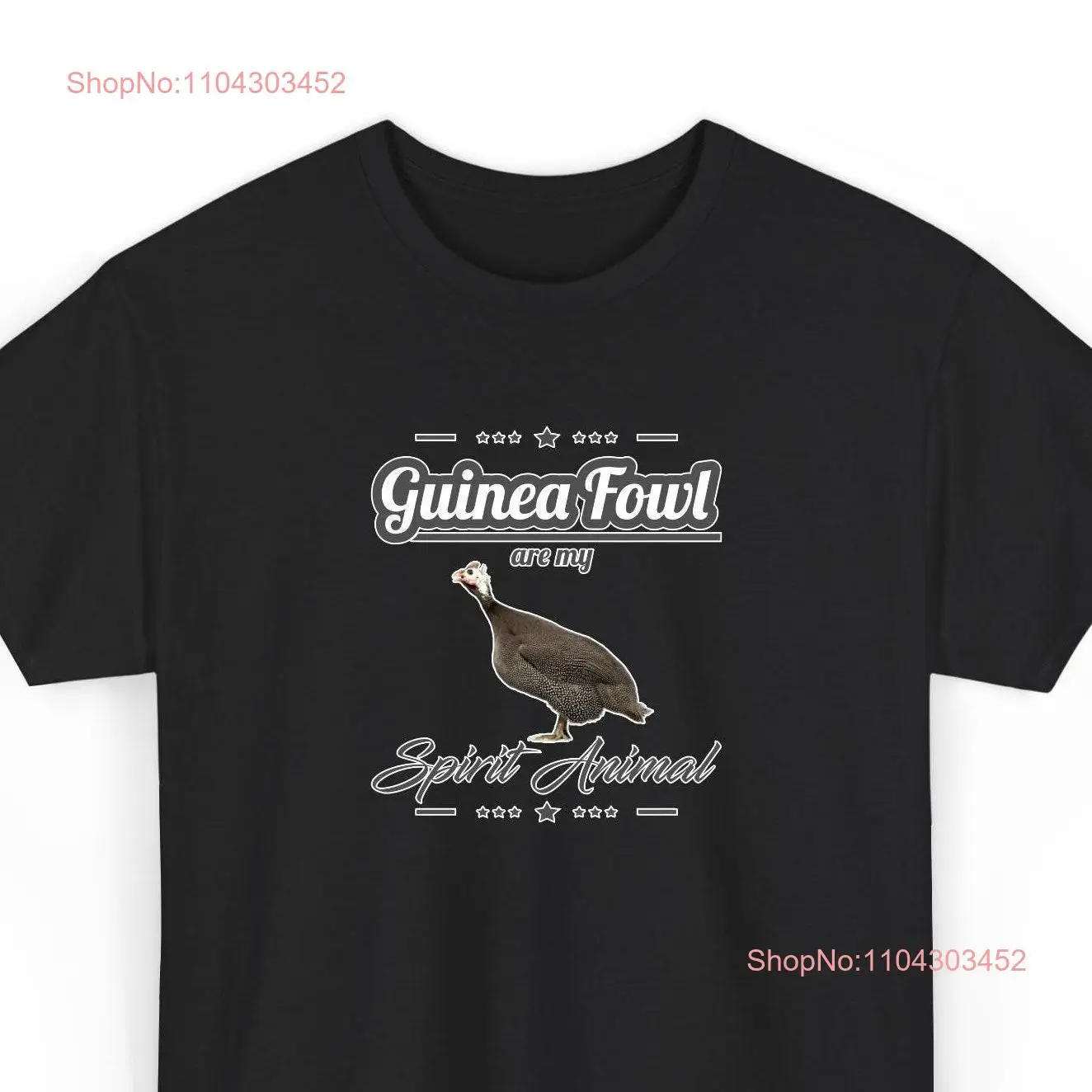 Guinea Fowl Spirit Animal T Shirt Funny Bird Lover Farm Poultry Farmer Life Apparel long or short sleeves