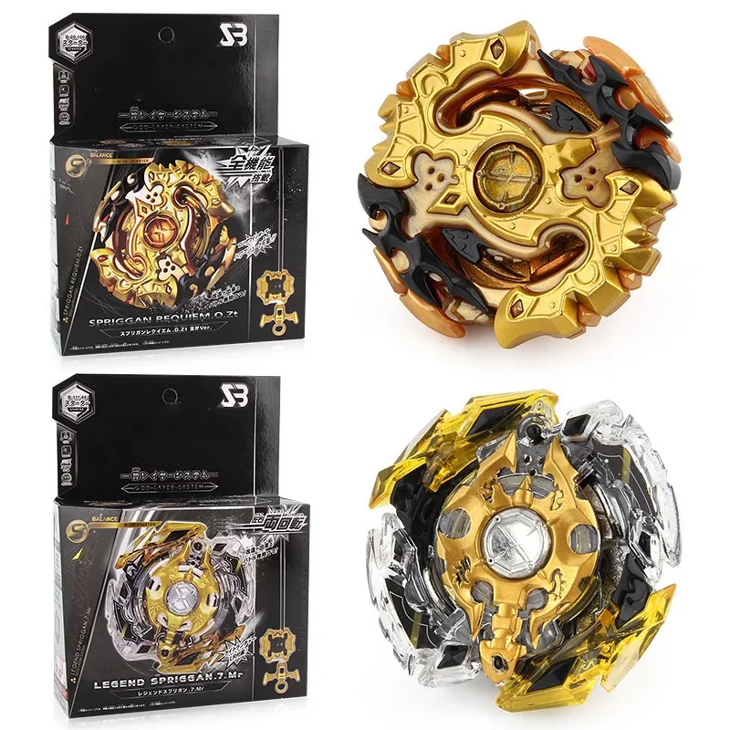 Gold 2 Styles Burst Generation Alloy Battle Detonation Spin Top Toys