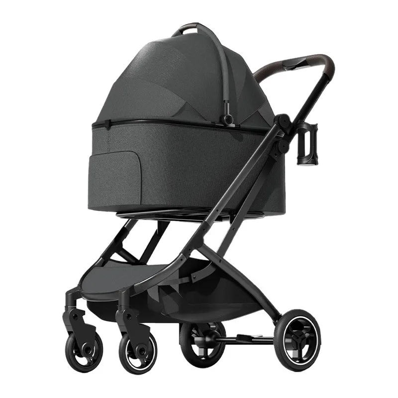 Pet cart Lightweight one-click collection folding puppy cart walking dog Small and medium-sized dog cat