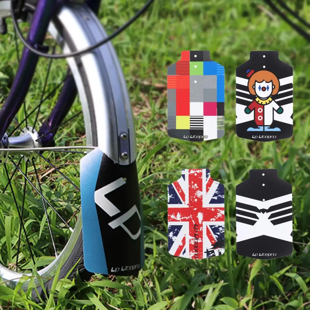 Bicycle Fender Colorful Fat Tire Bicycle Fenders Flexible MTB Road Front Mudguard Mountain Bike Fender for Brompton Folding Bike