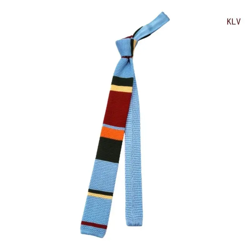 

Casual Skinny Necktie Handmade Knitted Tie Business Casual Office Wear Tie Suitable for Various Occasion