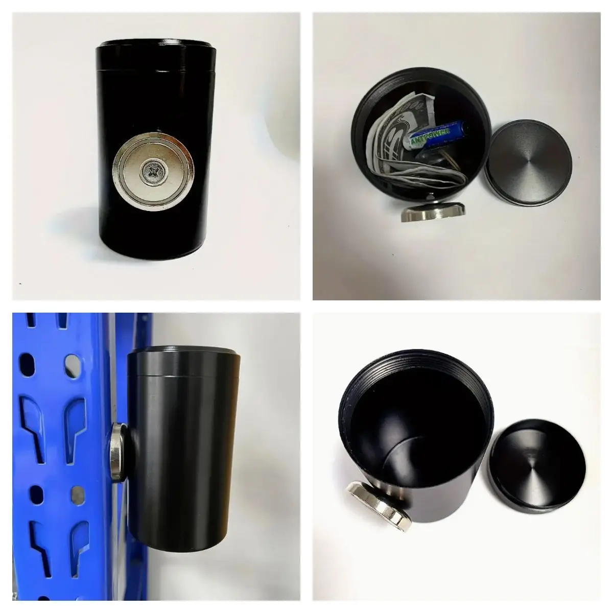 Aluminum Strong Magnetic Storage Box, Concealed Safe Can Adsorb Valuable Outdoor Objects Under The Car Safe Transfer Storage Box