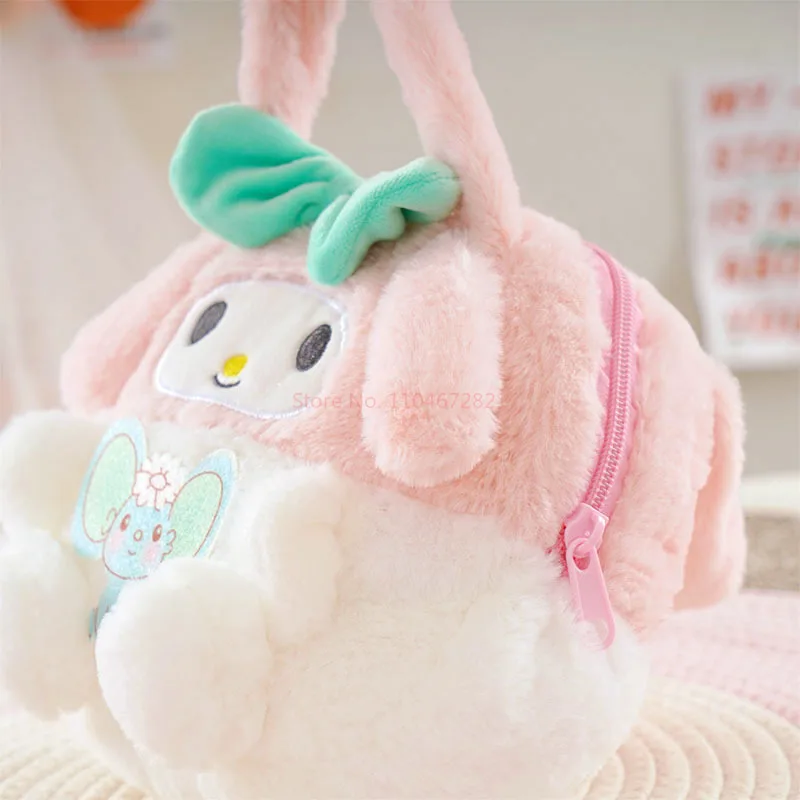 2025 Sanrio Pluche Tas Kawaii Kuromi Cinnamoroll Handtas Tote Plushie Schouder Messenger Bags Kt Kat Make-Up Rugzak Leuke Gift