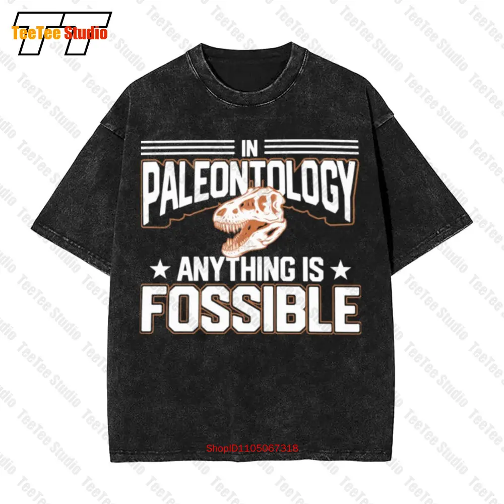 

В палеонтологии «все ископаемые» Винтажная футболка большого размера «Палеонтология» INPE