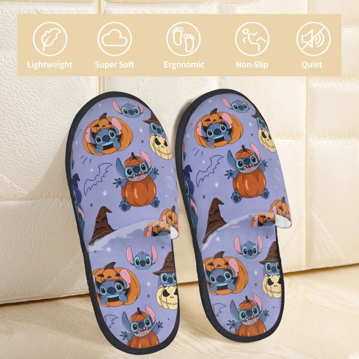 شباشب منزلية شتوية على شكل يقطين للهالوين، شباشب مريحة من إسفنج الذاكرة غير قابلة للانزلاق #2