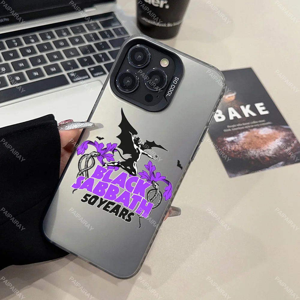 The Band B-Black S-Sabbath لهاتف سامسونج جالاكسي S20 23 24 25 30 32 34 35 FE Plus Ultra حافظة هاتف شل حماية الغطاء الخلفي IMD #4