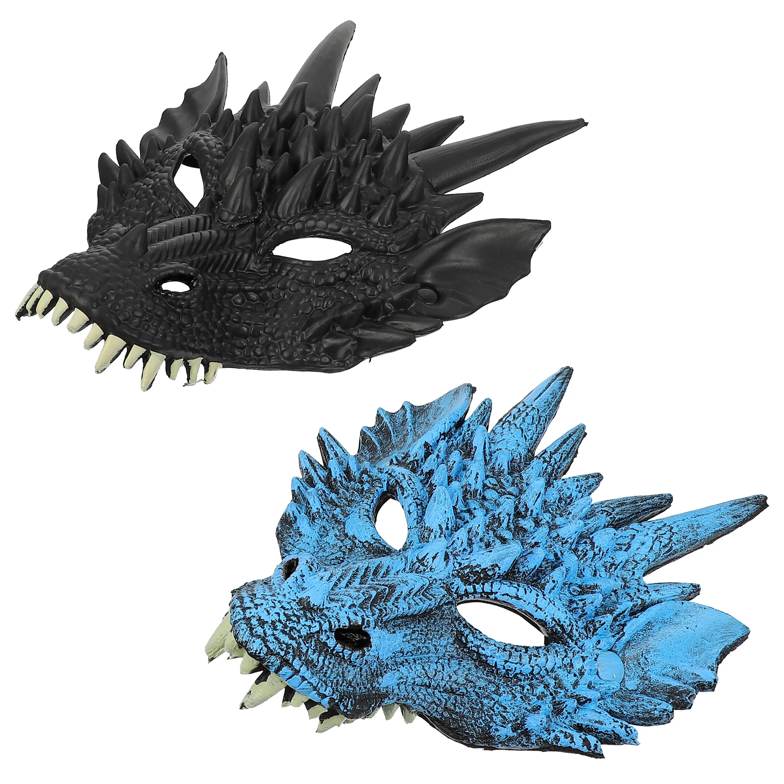 

3D Dragon Masks Halloween Cosplay Party Supplies PU Foam Face Mask Decorations Various Colors Festive Atmosphere Gifts