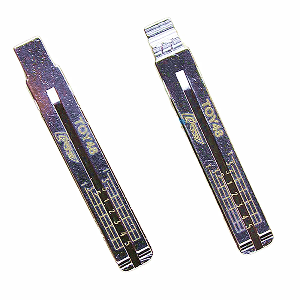 

10PCS/LOT Engraved Line Key NO.77 TOY48 For Lexus For Toyota Lishi 2 in 1 scale shearing teeth