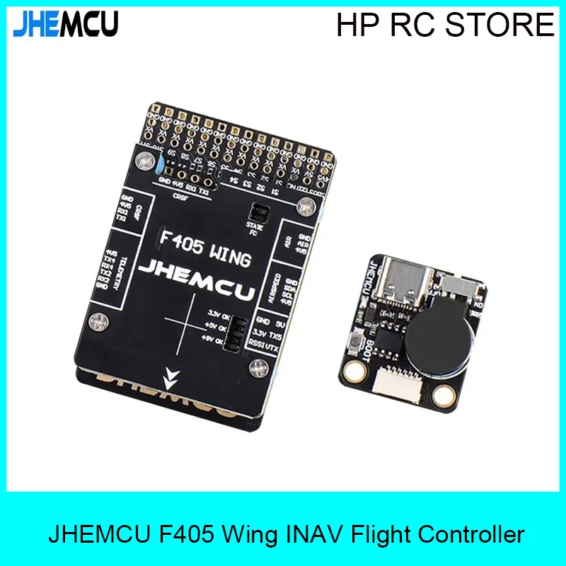 JHEMCU F405 Wing INAV Flight Controller Built-in Barometer Gyroscope OSD Blackbox BEC for Airplane Fixed-Wing RC Accesorios