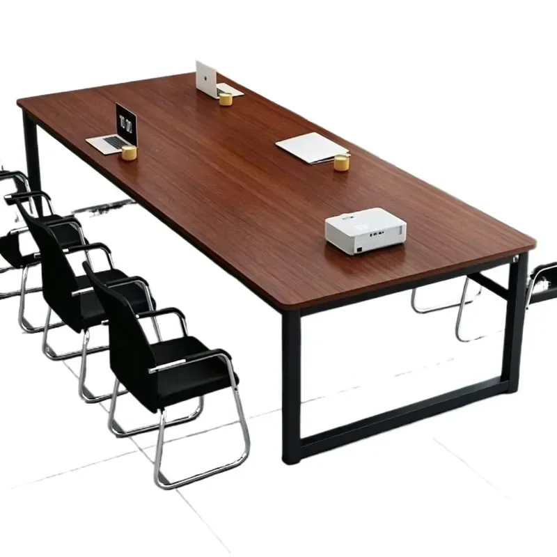 Modern Simple Long Desk Office Workbench Negotiation Table for Small Conference Room