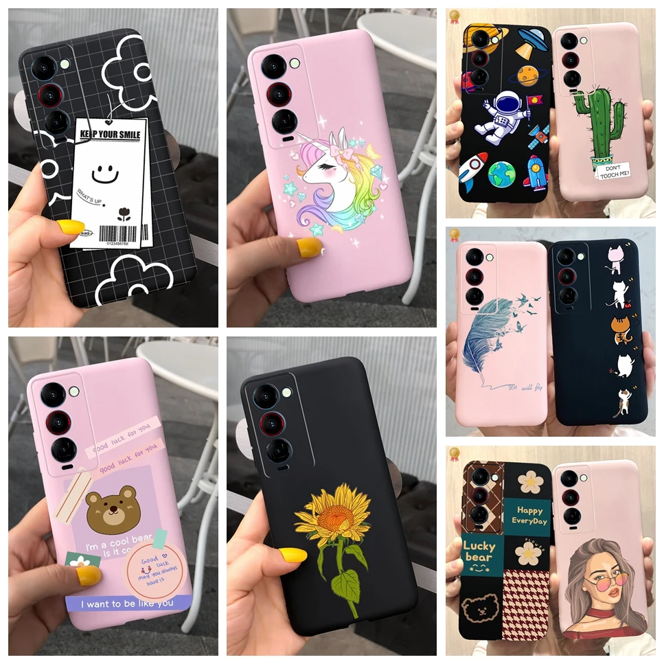 For Tecno Camon 18 Premier 18P 18i Case Cute Cartoon Silicone Shockproof Back Cover For Tecno Camon 18Premier 18 P I Phone Case