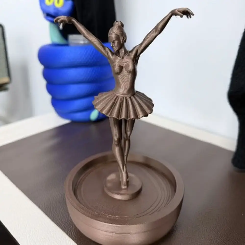 Modern Ballerina Tabletop Water Fountain 3D Printed Ornament Aesthetic Waterfall For Home Decor Desktop Sculpture