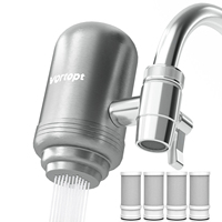 Stainless Steel Faucet Tap Water Filter Purifier System, NSF Certified Reduces Lead, Chlorine & Bad Taste Kitchen