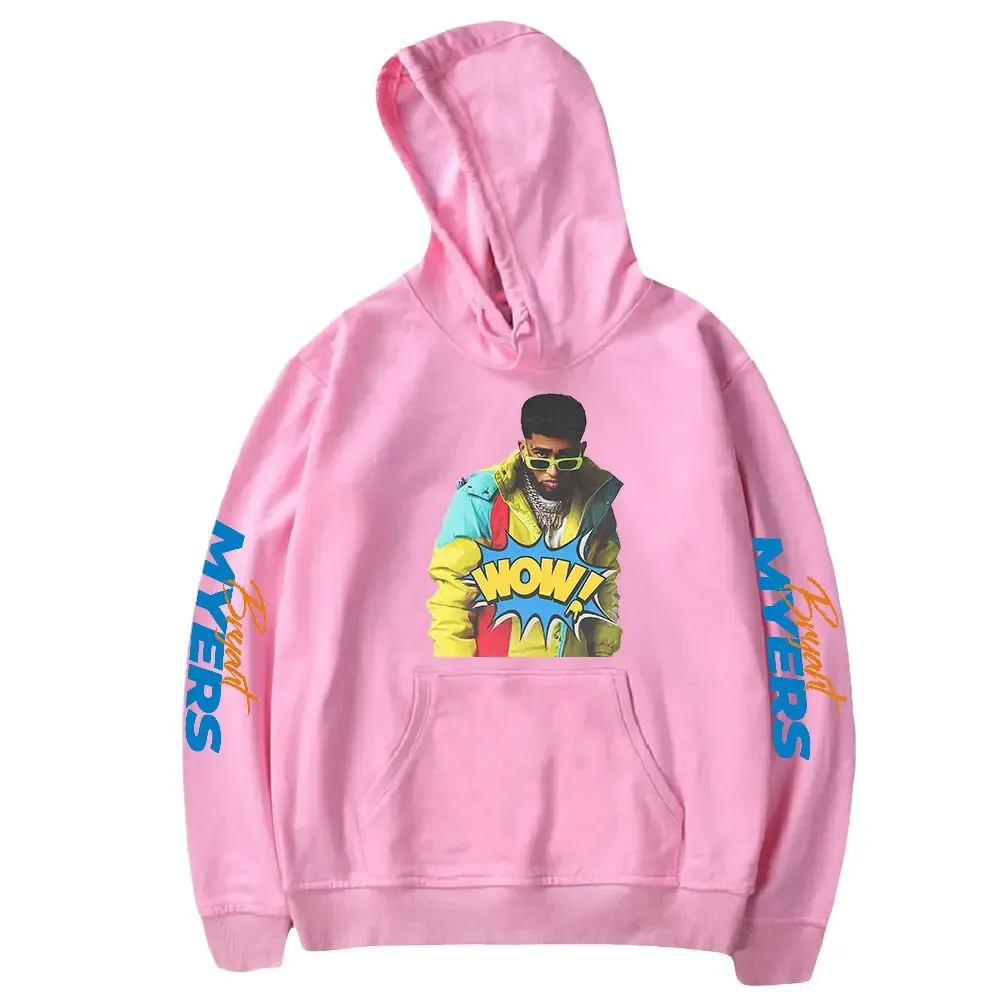 Bryant myers hoodie das mulheres dos homens de manga comprida pulôver com capuz camisolas unisex casual streetwear roupas 2024