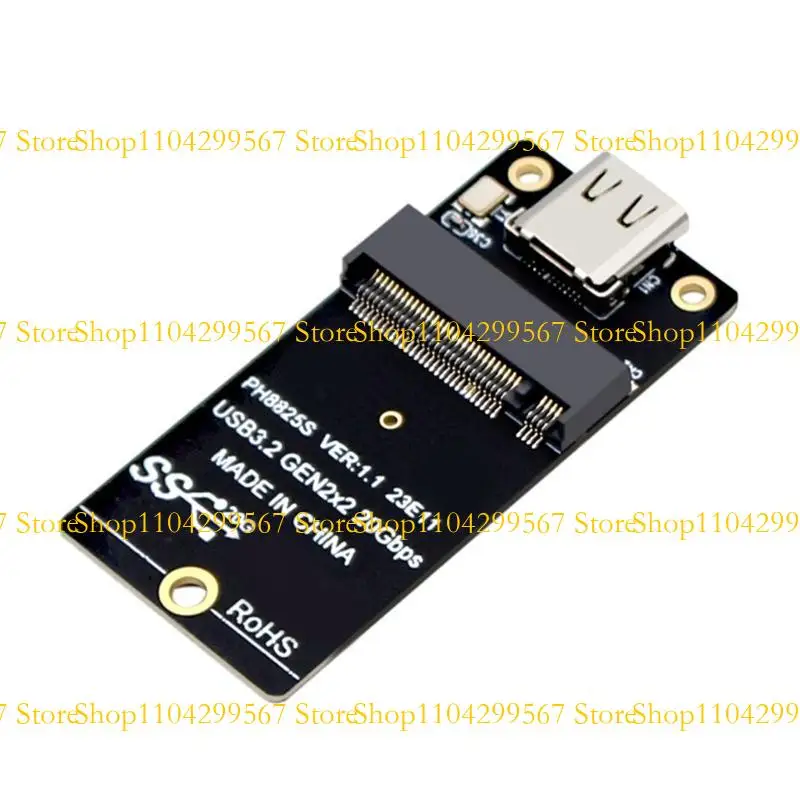 

CS1W M.2 NVME Solid Disk To Type C Adapter Board 20Gbps Conversion Adapter ABS Build