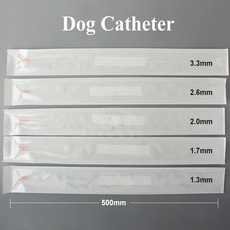 

Катетер для собак, мочевой катетер Canine, стерильный катетер для уретрального камня, 500 мм, расходные материалы для ветеринарии с боковым открытием