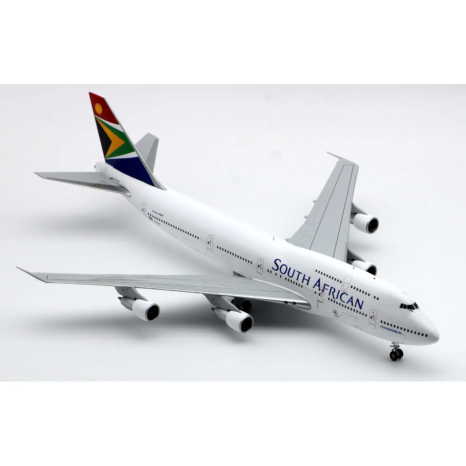 XX20006 Alloy kolekcjonerski samolot prezent JC Wings 1:200 republika południowej afryki Airways Boeing B747-300 Diecast samolot Jet Model ZS-SAT