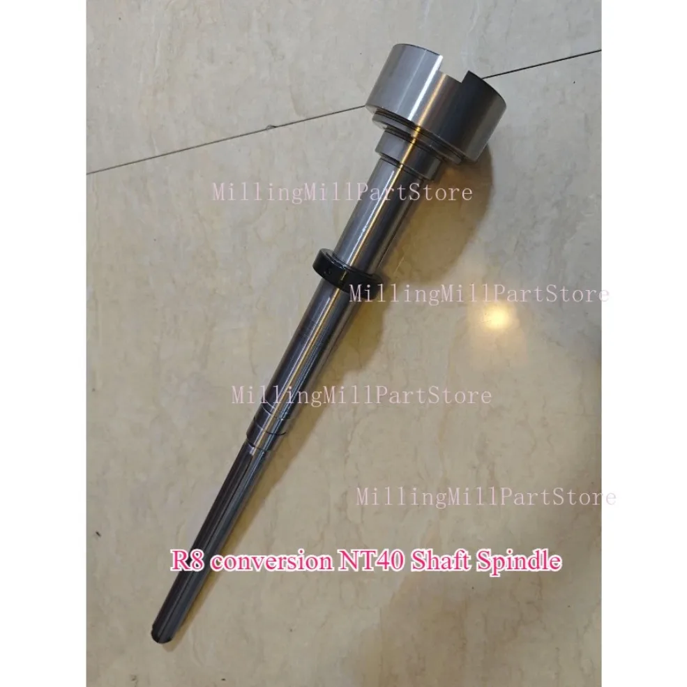 

1pc Mill Principal Axis Part R8 Conversion NT40 Shaft Spindle Rocker Milling Machine Shaft CNC Vertical Mill Part