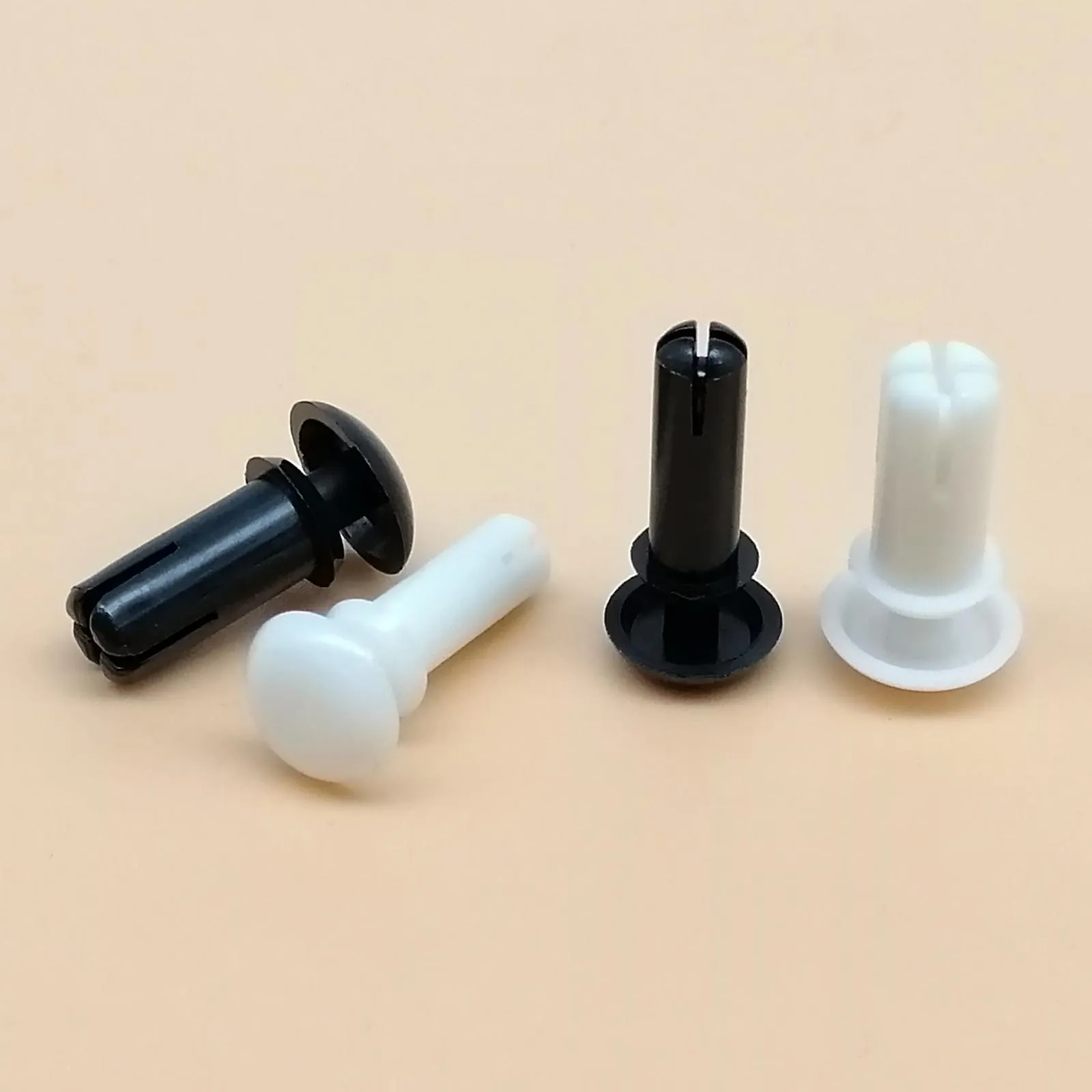 HZYUEGOU 50 Stück 2mm 2,6mm 3mm 3,5mm 4mm 5mm 6mm R-Typ Nylon-Kunststoff-Pressniet-Schraub-Expansionsrohr-Ankerstopfen für Leiterplatten – Detail 3