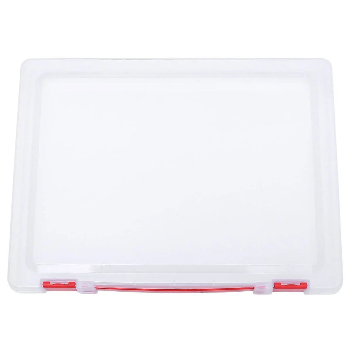 Transparent Storage Box Clear Plastic Document Paper Filing Case Stackable Organizer For Home Office Bedroom File Holder