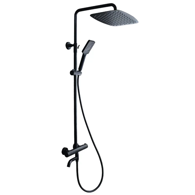 

All-copper villa European constant temperature shower shower set Household intelligent temperature control mixing valve Bathroom