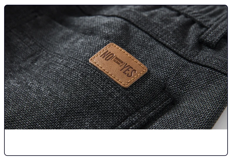 Herbst-Winter-Herren-Freizeithose, Business-Slim-Fit, gerade geschnitten, mit elastischem Bund, Arbeitshose, Cargo-Hose, einfarbig, koreanischer Stil, Stretch-Hose für Herren – Detail 17