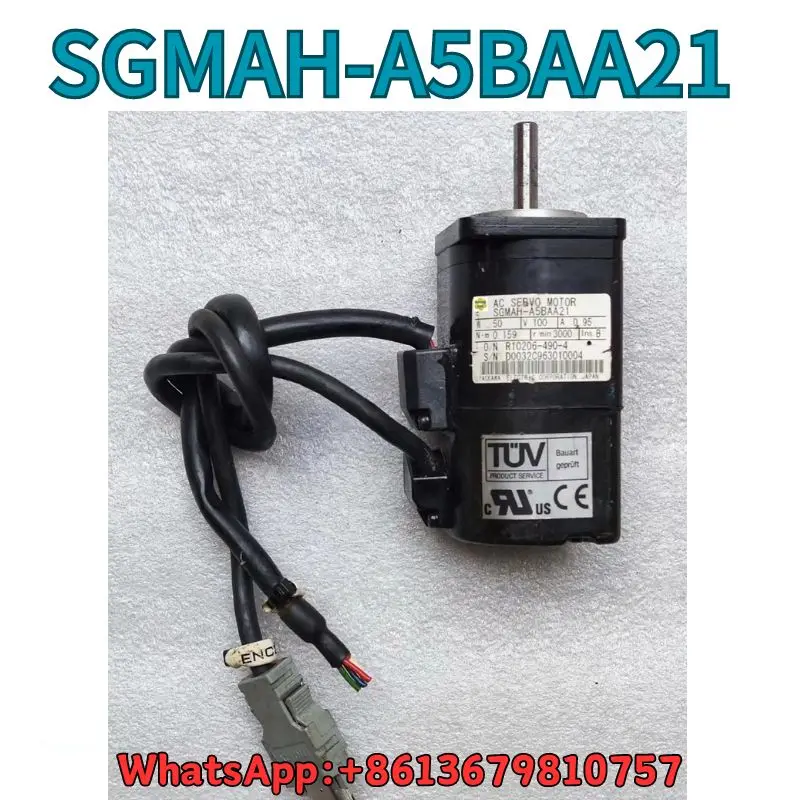 

Used Servo motor SGMAH-A5BAA21 test OK Fast Shipping