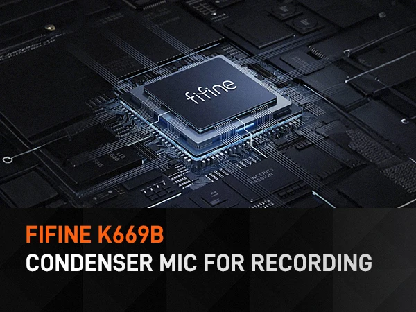 FIFINE Metal USB Condenser Microphone with Gain Knob,Newly Upgraded Detachable Dual-Joint Recording Mic for Laptop/PC-K669