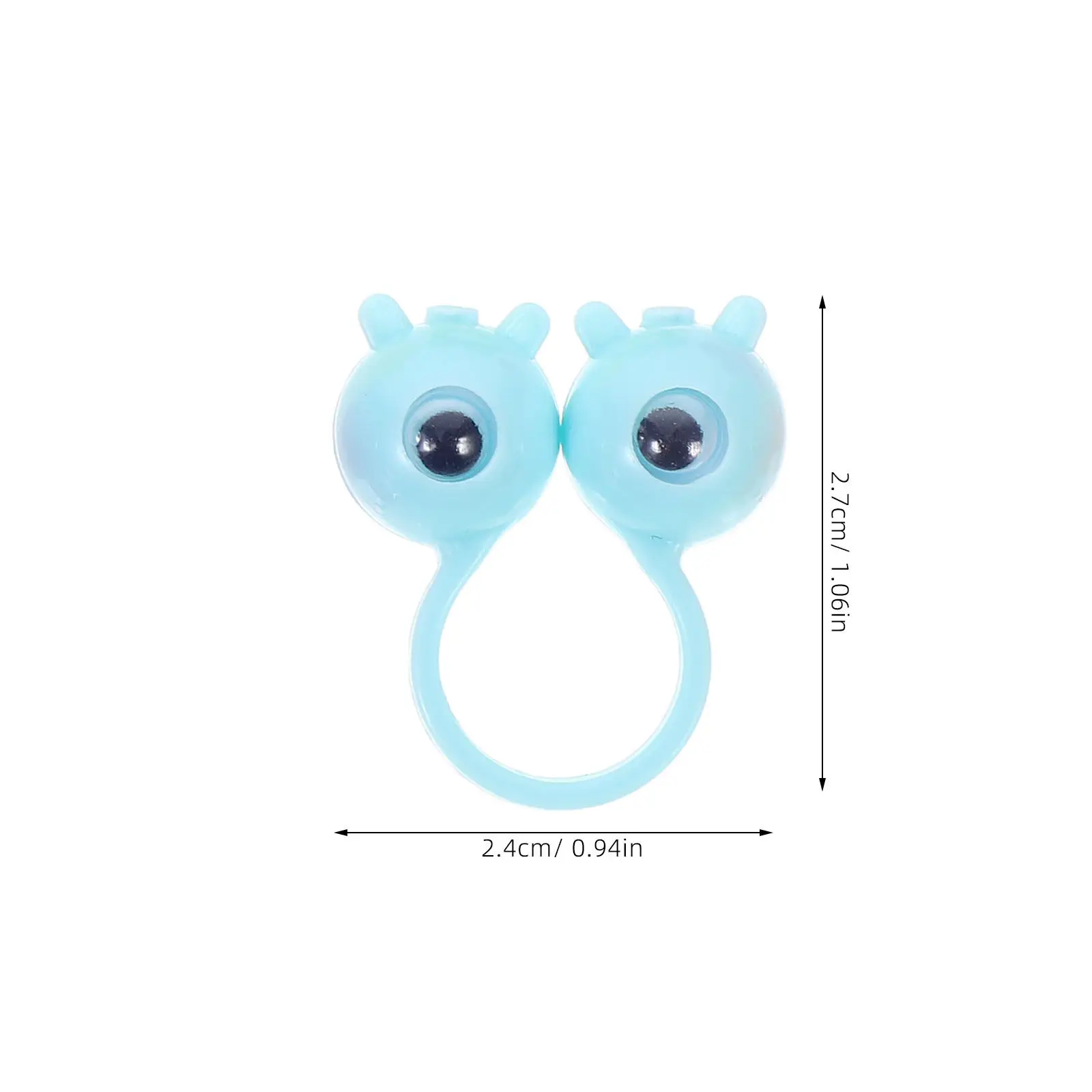 50Pcs Activity Rings Eye Finger Puppets Adjustable Size Rings for Kids Party Favors Classroom Rewards Birthday Christmas