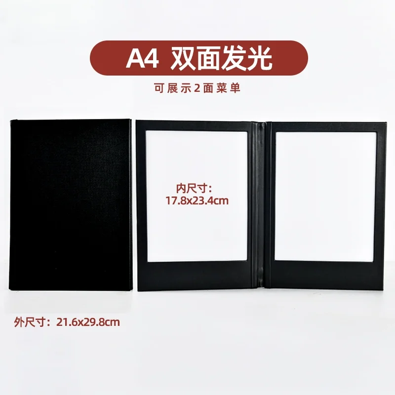 

Restaurant/Bar, Customized Easy to Close Automatic Induction Single Side Multi-sided Light Emitting Diode Menu