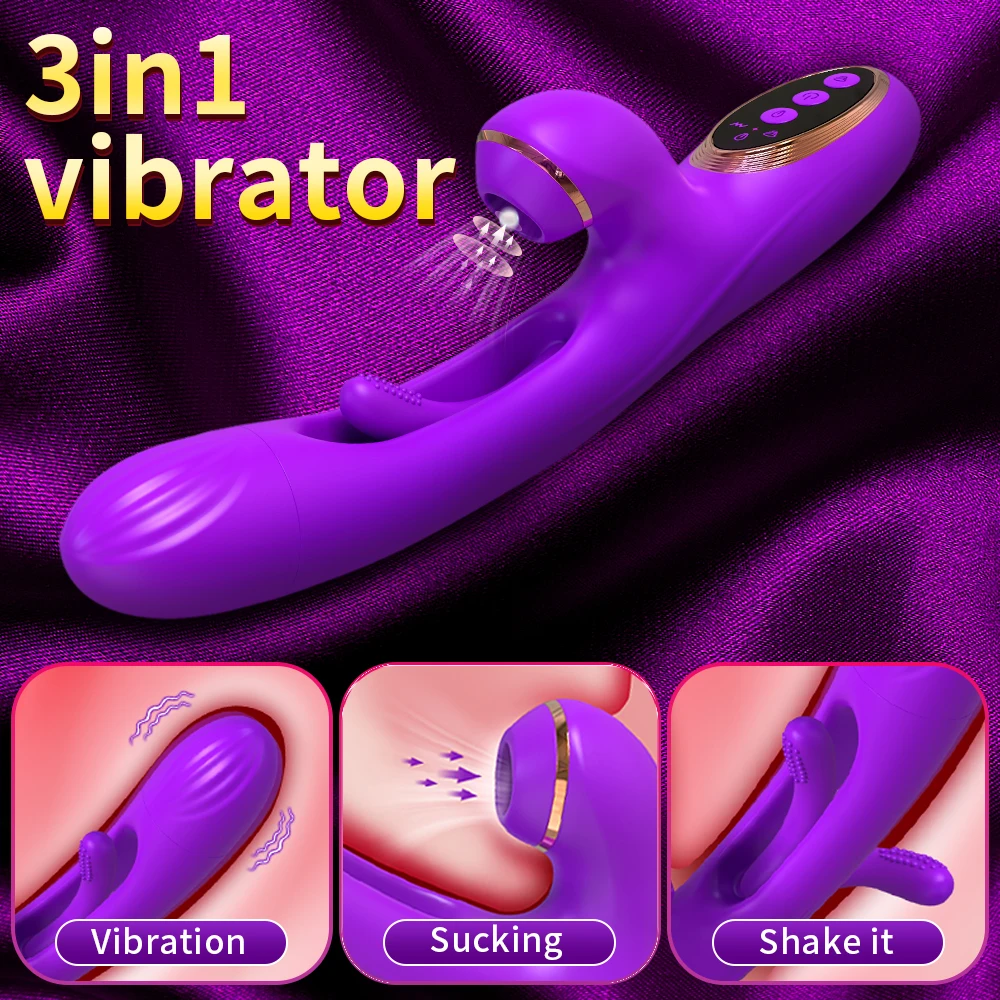 Tapping Flapping Vagina Vibrator for Women Clit Sucker Rabbit Sucking G-Spot Vibrator Female Masturbator Sex Toy for Woman