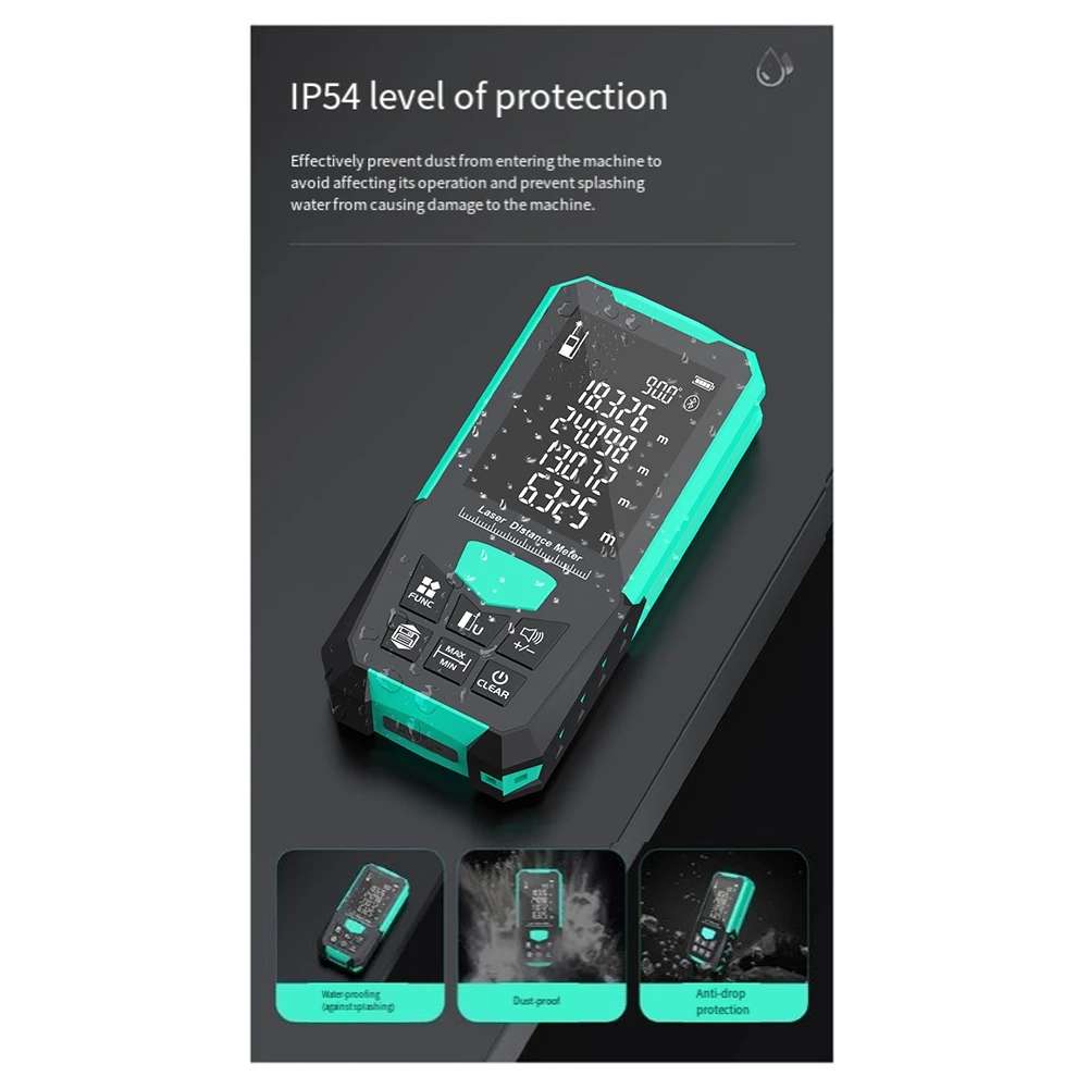 

TFTP-Infrared Measuring Instrument Room Measuring Instrument With Green Laser For Measuring Distance Indoors And Outdoors