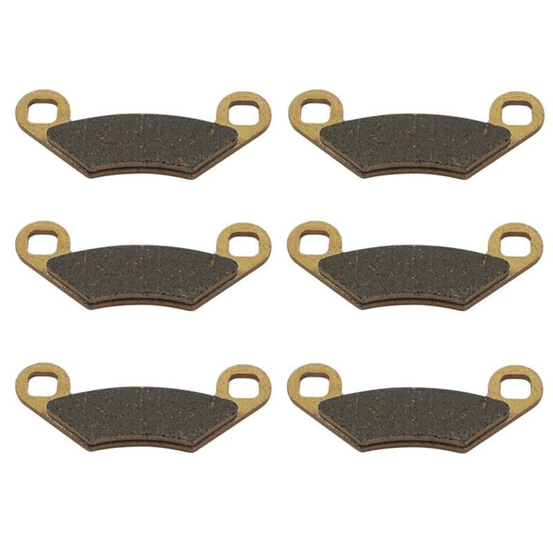 6PCS Motorcycle Front Rear & Brake Pads Kit For Polaris Sportsman 400 450 500 550 570 SP X2 800 ATV UTV 2009-2020