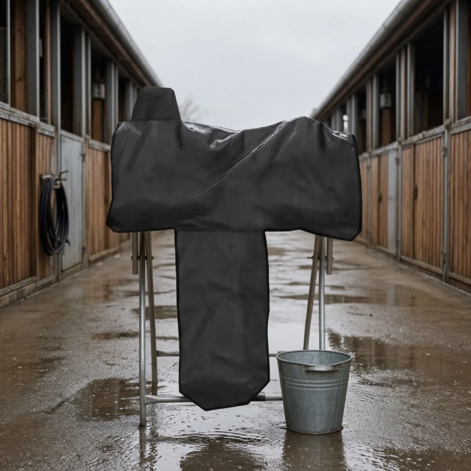 Western Saddle Cover Shielded Western Horse Saddle Cover Waterproof Weather-Resistant for Equestrians, Tack Room, Barn